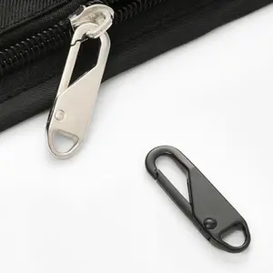 Removable Zipper Head, 2pcs Zinc Alloy Zipper Pull Replacement For Clothes Jacket Luggage Travel Bag, Zipper Accessories