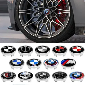 4pcs 60mm Car Styling Wheel Center HUB Caps Badge for Bmw M Series, E90 E91 E92 E93 E60 E61 F10 F07 E63 E64 Rim Cover Emblem Accessories