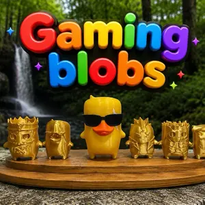 Gaming blobs sprites 3D Printed