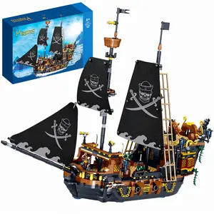 Nidonu-Pirates Ship Building Mini Blocks Set, Pirate Brick Toy Set,Building Blocks for Boys And Girls 8+, Gift for Kids & Adult Collections Enthusiasts (1328 Pieces)