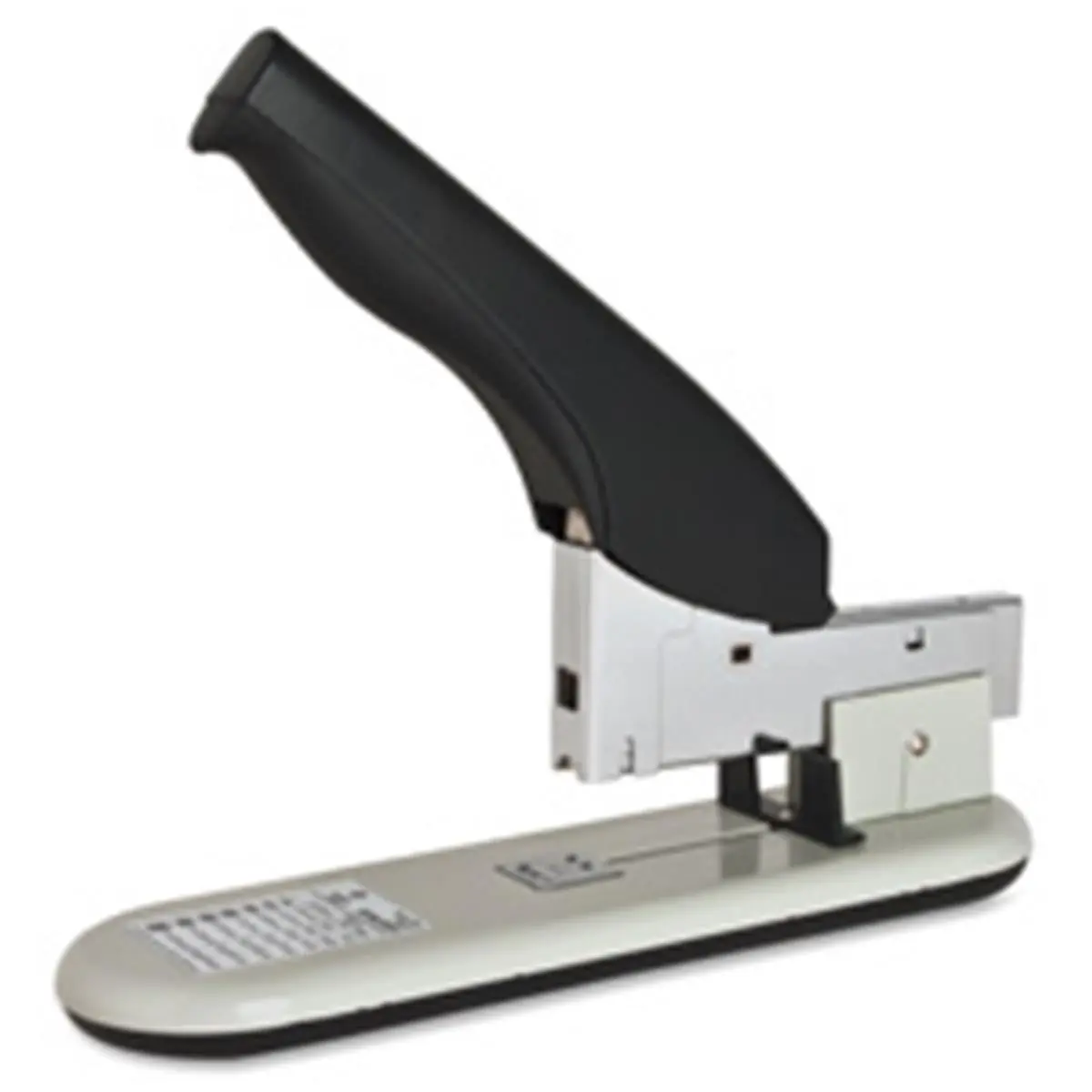 212 MAIN Heavy-Duty Office Stapler, 210-Sheet Capacity, Adjustable Throat Depth, Putty-Black Color, Steel Construction