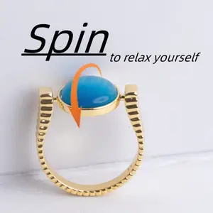 Elegant Spinning Rings, Viral Fidget Jewelry with Calming Effect to Ease Tension for Everyday Wear