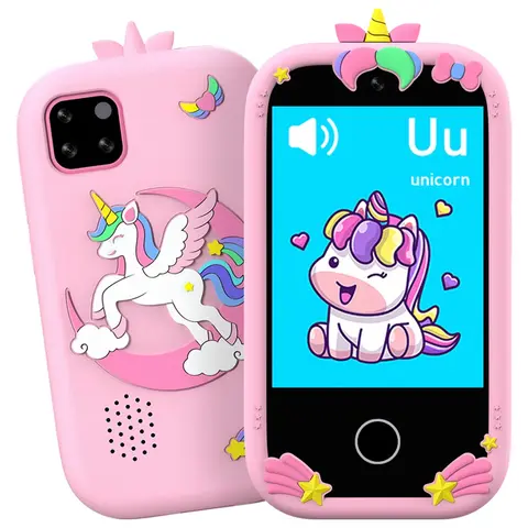 Fuffi Kids Phone, Cute Pegasus/dinosaur Design, 2.8 Inch Screen, Flashlight/camera/videos/learning/game/educational Toy Phone