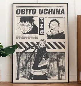 Obito Uchiha Manga Poster, Naruto  Print.