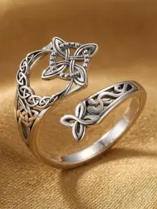 Women's Adjustable Open Ring, Baroque Style Alloy Jewelry, Perfect Gift for Her, All-Season Accessory