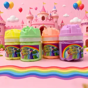 Fluffy Cloud Slime Kit, Stretchable & Moldable Cloud Clay, Non-Sticky & Non-Stick Hand Sensory Toy, Reusable Bucket, Soft Cloud Putty, DIY Slime Set for Kids, Perfect Party Favors, Easter Basket Stuffers, Christmas & New Year Gifts, Holiday Presents