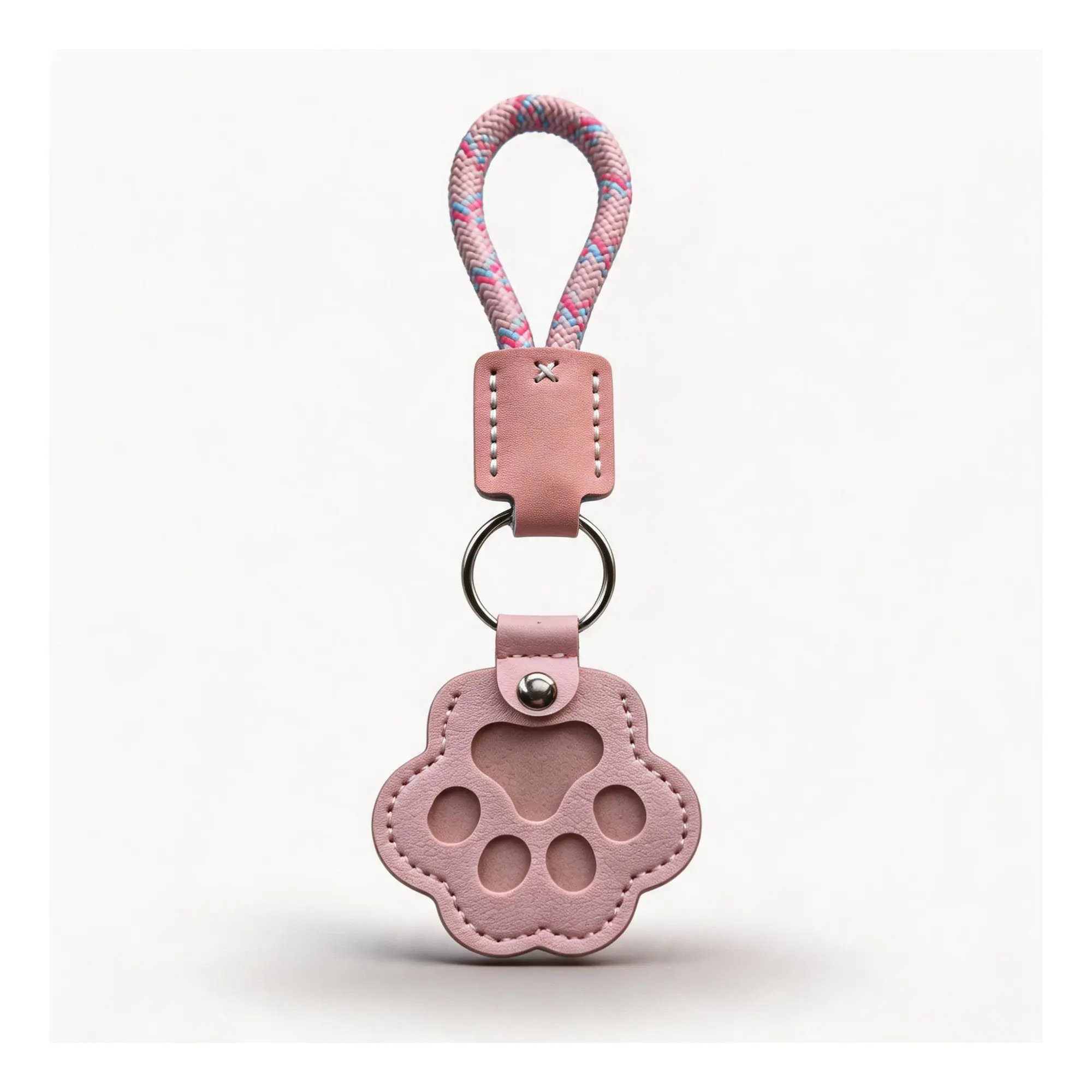 Small Paw Print Pet Fur Keepsake Keychain, DIY Memorial Fur Holder for Dogs & Cats, Ideal for Preserving Memories
