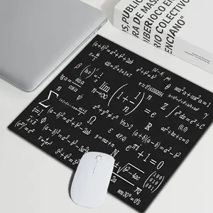 1pc Diatomite Mouse Pad, Large Medium Small Sizes, Base Math Formula Design, Non-Slip Rubber Bottom, Washable, Durable, Office Gaming Desk Decor