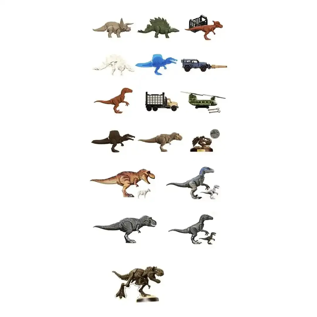 Officially Licensed Blokees Jurassic World Terraventure Dinosaur Figurine Blind Box - ABS Dinosaur Models Set, Collector-Focused Design, Compact Display Size, Figurines for Collectors, Fun Unboxing, Rare Secret Variants, Fun Unboxing Experience