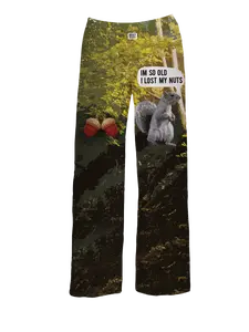 "I'm So Old I Lost My Nuts" Squirrel Unisex Comfort Lounge/Pajama Pants S-XXL