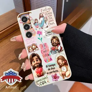 Phone Case Compatible with Galaxy S24 Plus S25 S23 S22 Ultra S22+ Sweet Dreams Liquid Silicone TPU Lens Protection Soft Cover for Girl