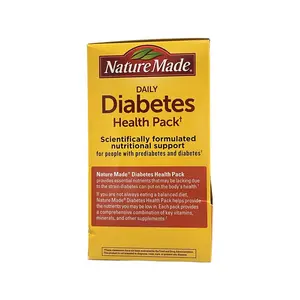 Nature Made Daily Diabetes Health Pack 60 Packets with 1200mg Fish Oil 590mg Vitamin C 395mcg Chromium for Nutritional Support