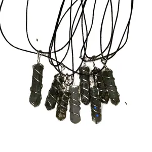 Women's Labradorite Crystal Necklace, Handmade