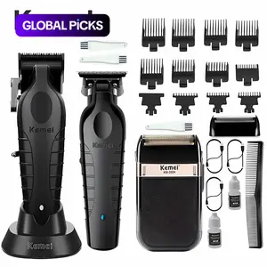 Professional Hair Clipper & Beard Trimmer Set, Wireless Rechargeable Electric Shaver with USB Charging, Easy Grooming for Men, Hair Clippers Set