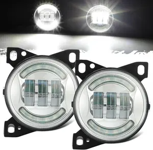 Partsam LED Fog Lights Assembly Kit for Peterbilt, Kenworth Heavy Duty Truck