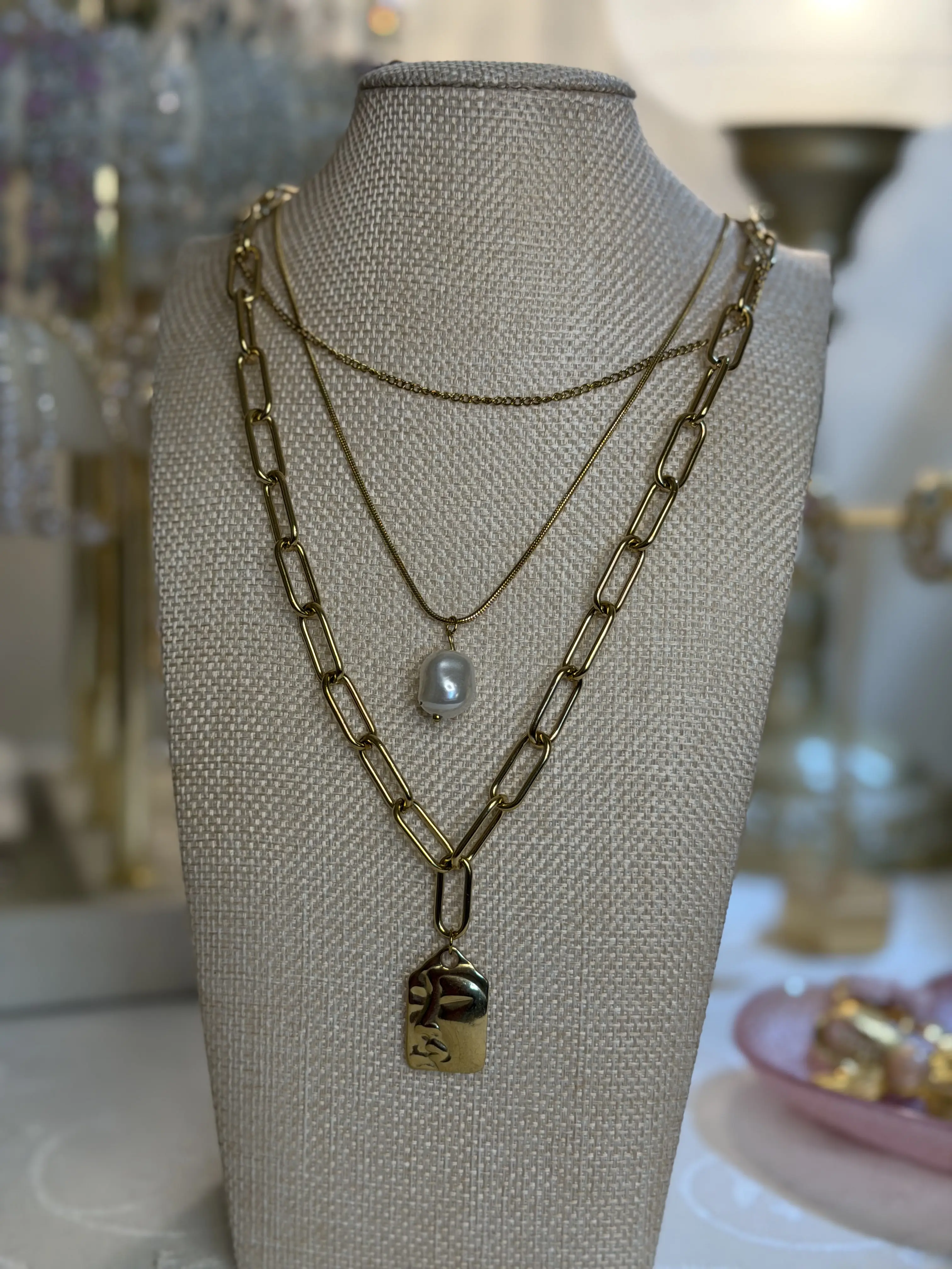 Multi Chain Link Necklace