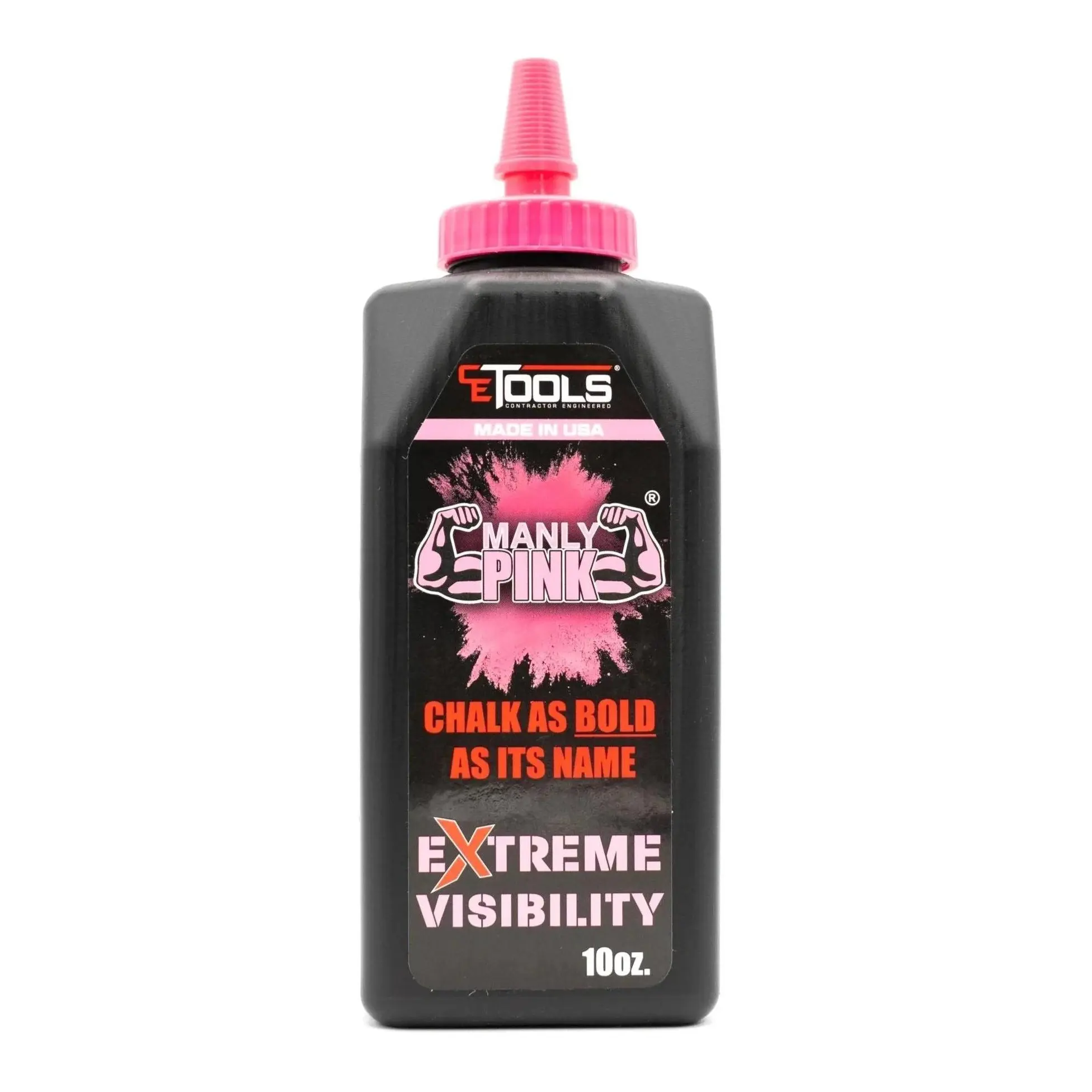 Manly Pink Fluorescent Extreme Visibility Marking Chalk – 10oz