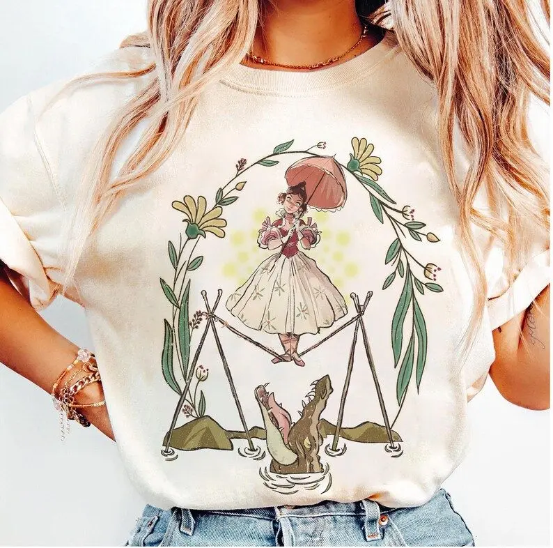 Flower Tightrope Walker Shirt, Tightrope Girl The Haunted Mansion Shirt, Foolish Mortal Halloween Family Matching Outfits