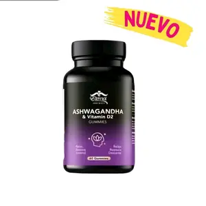 Eternal Spirit Beauty - Ashwagandha & Vitamin D2 Gummies for Stress Relief & Immune Support - 60 Delicious Gummies - US Product