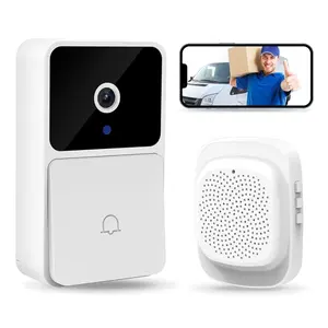 Wireless Smart Video Doorbell Camera with HD Night Vision, WiFi Home Security System, Two-Way Audio Intercom, Cloud Storage for Smart Home Protection