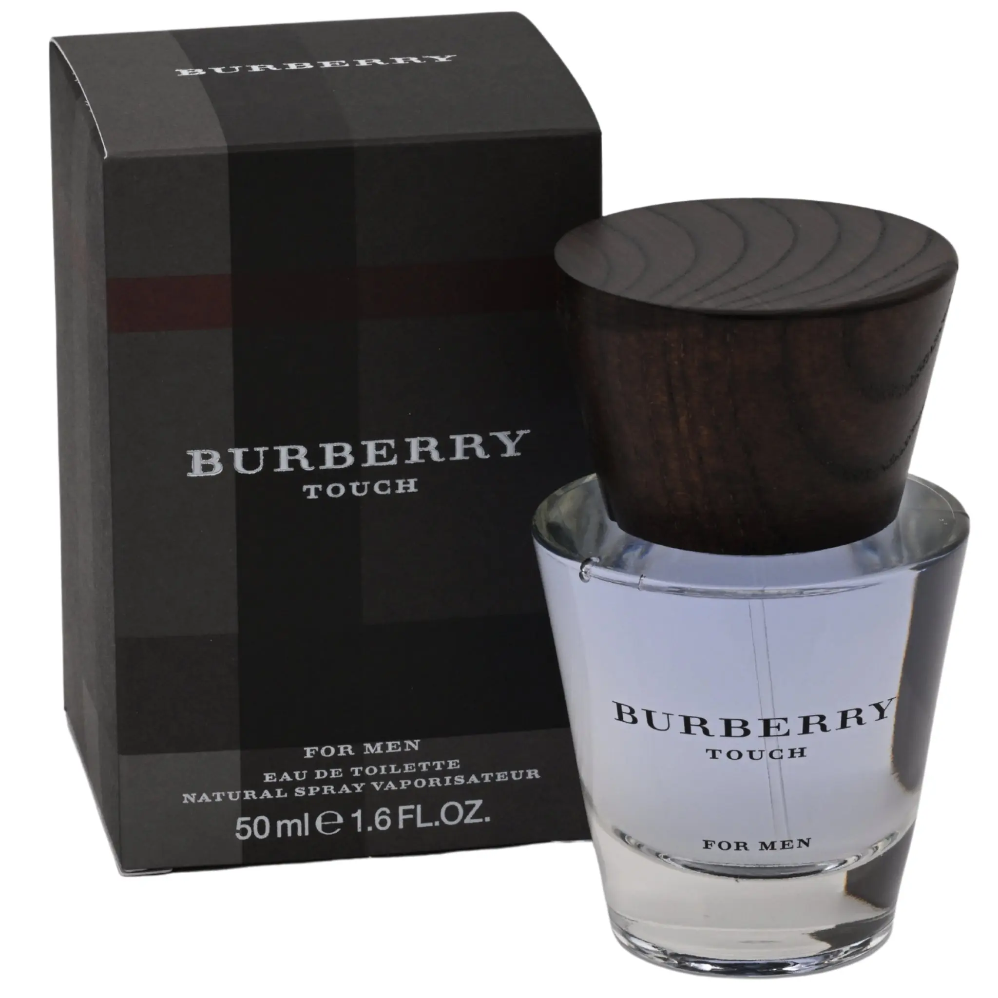 Burberry Touch Men's Eau de Toilette (EDT) Fragrance Perfumes - Aromatic, Earthy, Woody Scent with Smooth Depth, Long-Lasting, Mandarin Top Notes, 1.6 fl oz, New in Box, Fathers Day Gift