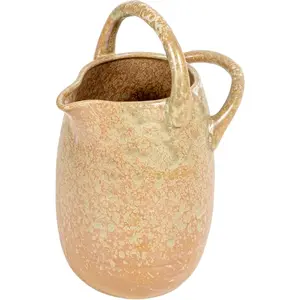 80 oz. Stoneware Watering Pitcher with Handles Reactive Glaze
