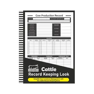 Cattle Record Keeping Book: Keeping Cow Calf Log Book, Cattle Breeding, Calving, and Livestock Record, Cow Income & Expense Ledger Immunizations - 8.5" x 11" 100+ Pages