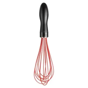 Silicone Whisk - Black/Red, Soft, comfortable, non-slip handle