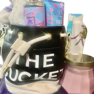 Care Basket with Leather Strap, Black Color, Versatile Design for Home Essentials, Ideal for Storage and Organization