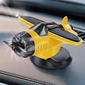 Solar-Powered Airplane Propeller Car Decor, Quiet Rotation Ornament to Relieve Driving Fatigue, Universal Fit for All Vehicles, Works in Any Sunny Spot