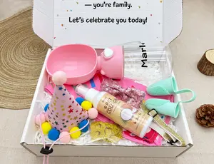 Custom Pet Birthday Box  Text Personalization Inside & Out for Your Dog or Cat’s Special Day