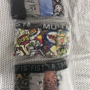 12pcs KJFISTMU Men's Cartoon Tie-Dye Striped Boxer Briefs - Soft, Comfortable & Breathable Polyester Blend, Vibrant Athletic & Everyday Shorts for Casual Wear Menswear Mixed Color Socks Beige，Christmas gifts，stock up on specials，value pack，bundle sets