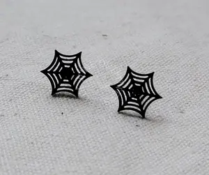 Spiderweb Stud Earrings
