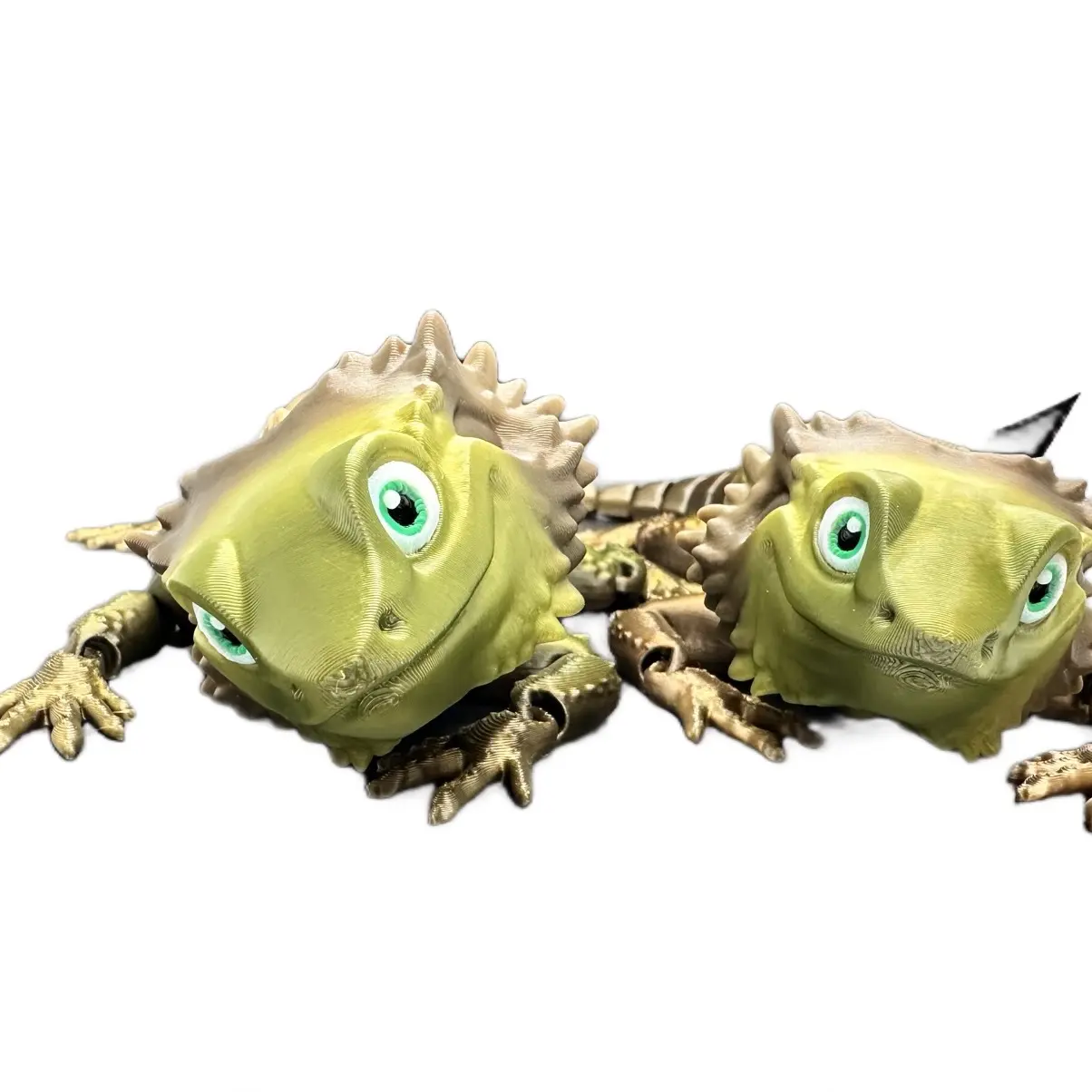 3D printed Bearded Dragon figure fidget animal figurine decor creative gift super cute Realistic Printed Articulating Pocket Pets articulate animal print item home desk fidget figurine