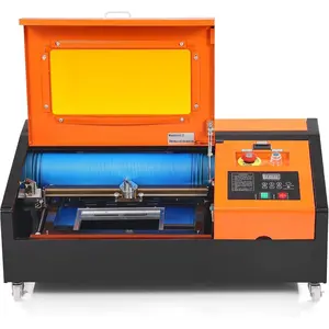 Spring new arrivals  40W Desktop CO2 Laser Engraver, 12 x 8 in, 11.8 IPS Laser Cutter Machine with Water-Cooled Laser Tube, Compatible with CorelDRAW, Windows XP 7 8 10, EMF, JPG, PLT, WMF, for Wood Acrylic Fabric
