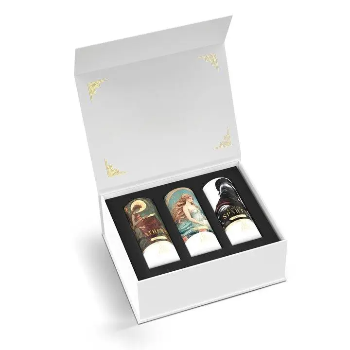 House of Olympus Car Air Freshener Gift Set for Enthusiasts - 3 Designer Fragrances, 100% Natural Essential Oils, Luxury Packaging, Made in USA