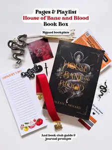 House of Bane and Blood Book Box - Signed Bookplate, Curated Playlist, Bookish Merch, Stickers, Bookmark, Digital Backgrounds & More, Romantasy Book Box