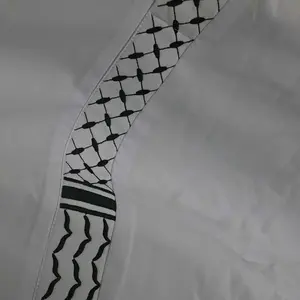 Men’s Modest Muslim Thobe – Traditional Arabic Embroidered Robe, Long Sleeve Islamic Formal Clothing for Eid & Daily Wear