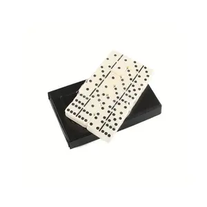 Fun Dominoes Game, 1 Box PVC Packaging Dominoes, Indoor Leisure Equipment for Home & Travel, Party Game Supplies