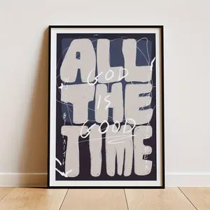 1PC Inspirational Christian Art Print Poster, Home Decor for Living Room & Bedroom, Motivational Wall Art, Perfect for Indoor Settings