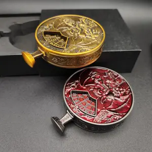 New 7-in-1 unique Button Spinner DND Dice Multifunction Metal Rotating Dice for D&D Tabletop RPG Board Game Accessories