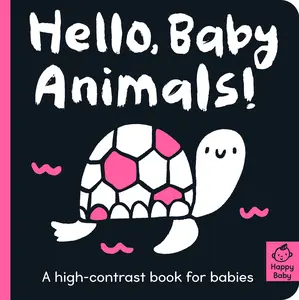 USED-Hello Baby Animals!: A High-Contrast Book for Babies by Hepworth, Amelia (Board book)