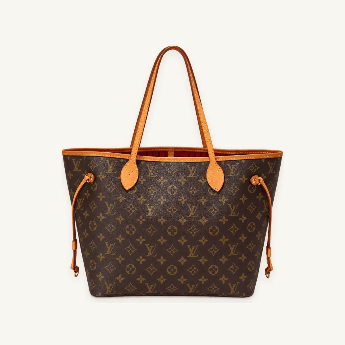 Pre-owned Louis Vuitton Neverfull MM M46975 Monogram Tote with Pouch ZX065