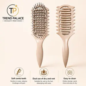 Lightweight Gentle Detangling Brush for Wet, Curly-Thick Natural Hair - Effortless Volume & Soft Waves in Minutes, Everyday Styling Tool (Beauty & Personal Care)