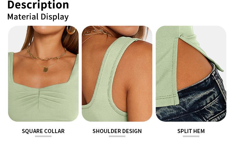 Trendy Queen Women Sleeveless Sexy Backless Going Out Crop Top Y2K Strappy Ruched Tank Top Summer Tight Slim Fit Cute Tops