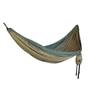 Mooseknuckle Outdoors XL Portable Camping Hammock (Green) With Free Pillow 11ft Long