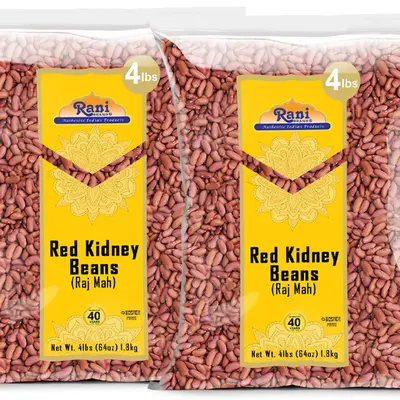 Rani Red Kidney Beans 25lbs Bulk Box – Light & Nutritious Indian-Style Beans For Everyday Cooking