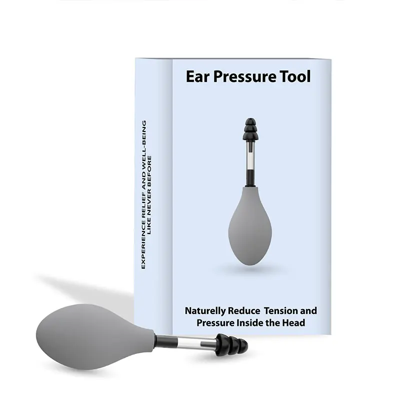 Ear Pressure Relief Tool, Natural Stress Reduction Device, Inner Ear Pressure Stimulation, Ear Massage Equipment, Single Pack