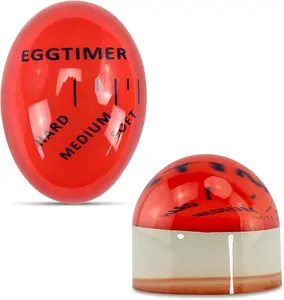 Iconikal Egg Timer 2-Pack, BPA Free Color Changing for Soft or Hard Boiled Eggs