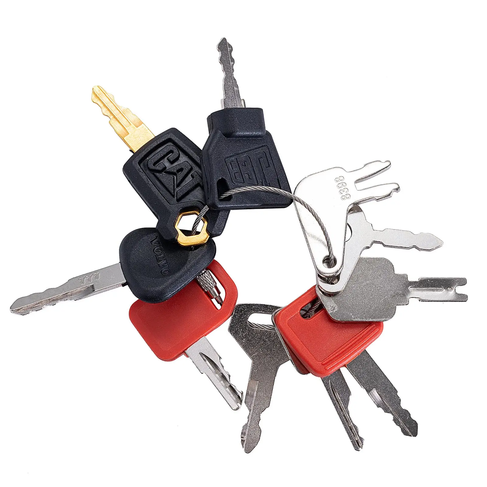 11-Piece Heavy Equipment Key Set: Universal Master Keys for CAT, John ...